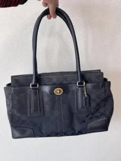 COACH 00s ブラックシグネチャー ワンショルダー Y2K ヴィンテージ