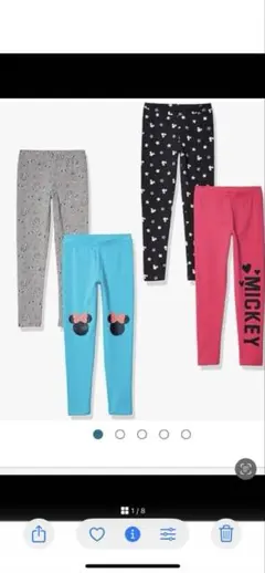 新品　ディズニー　レギンス　4枚