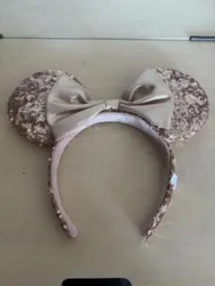 ミニーマウス耳 カチューシャ ゴールド
