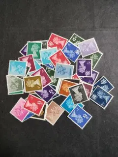 外国切手 イギリス エリザベス女王 未使用ロット