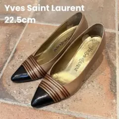 YSL イヴサンローラン ヴィンテージ バイカラー パンプス 22.5cmのサムネイル