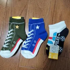 キッズ靴下 3足セット 16-18cm