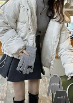 ILLIT アイリット BEB ハイネックリブニットトップスのサムネイル