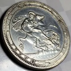 1887年 ヴィクトリア女王 銀貨 ハーフクラウン - メルカリ