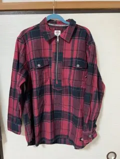 【今日‼️限定価格】Dickies XL 赤黒チェックシャツ