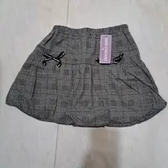 【新品】チェック柄キュロット 140