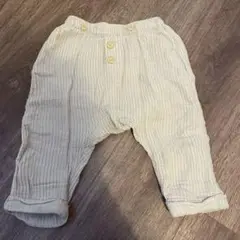H&M クリーム色 ストライプ ボトムス 80cm