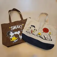 スヌーピー トートバッグ 2点セット