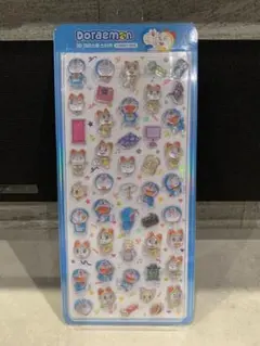 韓国限定　ドラえもん 3Dクリスタルステッカー ボンボンドロップシール 青