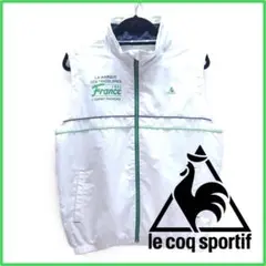 ★春秋 大活躍★ ルコック【le coq sportif】 ゴルフベスト 白