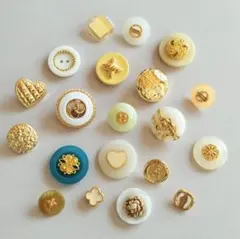 ゴ―ルド系おしゃれ飾りボタン