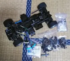 タミヤ M05Pro ブルーメッキシャーシ 中古 フルベアリング等オプション付き タミヤ RC限定シリーズ 1/10RC M-05 PRO シャーシキット (ブルー