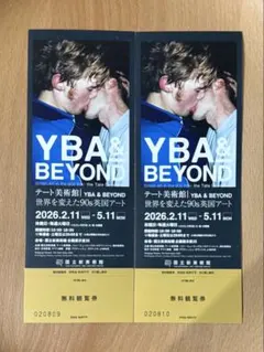YBA & BEYOND展 観覧券 2枚セットのサムネイル