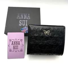 美品✨】希少 ANNA SUI 財布 ムーンスター 二つ折り 黒 月 星 - メルカリ