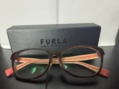 FURLA ピンク×ブラウン　メガネ