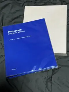 Delfonics デルフォニックス A4 アルバム 青 ブルー黒台紙付きのサムネイル