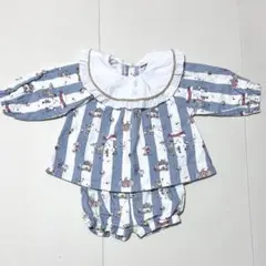 ベビー服 80cm ストライプ柄 セットアップ　cottoli