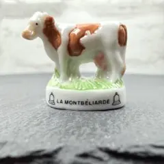 フェーヴ フランス 動物 モンベリアルド種 牛 フェーブ ミニチュア 陶器のサムネイル