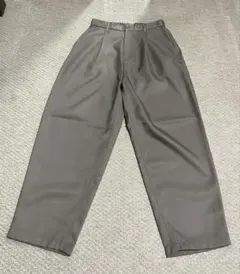 FREAK'S STORE ワイドスラックス カーキ M ウエスト紐有りのサムネイル