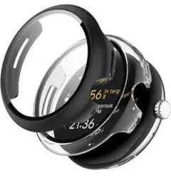 Google Pixel Watch 3 ケース ブラック クリア 45mm