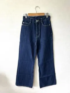 【美品】MURUA ムルーア ハイウエスト デニムパンツ インディゴ XSのサムネイル