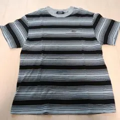 XLARGE ストライプ Tシャツ グレー ブラック