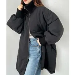 試着のみ☆GeeRA リブタートルフェイクダウンコート