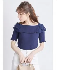 トッコクローゼット　装飾メローフリルオフショルリブカット tocco 夏のサムネイル