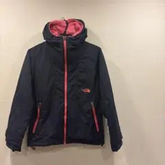 【ノースフェイス】裏フリース コンパクトジャケット L ネイビー×ピンク