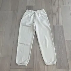UNIQLO コットン100% クリーム色スウェットパンツ