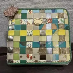 美品tumori chsatocarryエポネコメッシュ二つ折り財布ツモリチサトのサムネイル