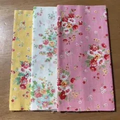 花柄カットクロス3枚セット