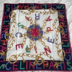 CELINE 大判 ハンカチ マルチカラー