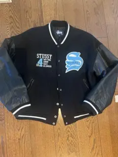 Stussy 4大都市 BIG4 袖レザー スタジャン L 90's OLDのサムネイル