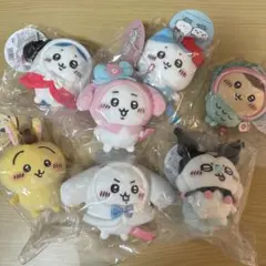 ちいかわ　サンリオ　マスコット　ハチワレ　うさぎ　モモンガ　くりまんじゅう　7個