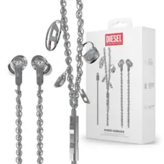 DIESEL 有線イヤホン チェーンデザイン - メルカリ
