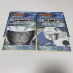 名探偵コナン 萩原千速 トレーディングミニ色紙 2点セット