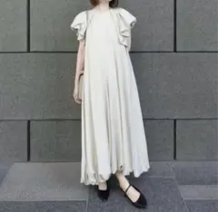 Acka. lame fringe puff one-piece - メルカリ