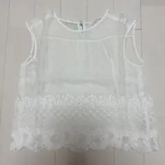 mina perhone ブラウス hanaha navy 150cm - メルカリ
