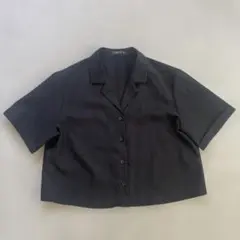 A.P.C. オープンワーク コットンレース 半袖シャツ ブラック 36 - メルカリ