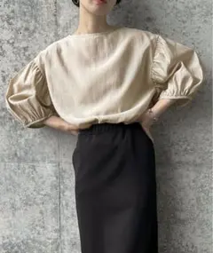 新品未使用★Select MOCA by sonシアーボリュームスリーブトップス