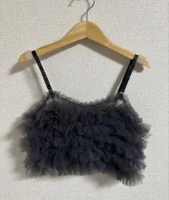 Lui's 【ネット完売色】ルイス チュールキャミビスチェ チャコールグレー