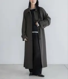 crewre ドレープステンカラーコート サイズ3 セピアグレー 羽織り crewre online store / ドレープステンカラーコート