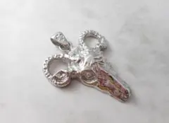 ステンレス●シープスカルヘッドのペンダントトップ●ネックレスに⚫︎チャーム