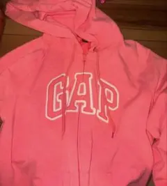 GAP ピンク ジップアップパーカー XL