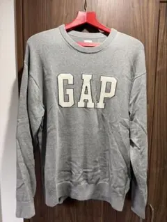 GAPロゴ インターシャセーター グレー　Mのサムネイル