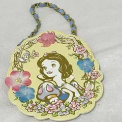 ディズニー パスケース 白雪姫 黄色 花柄 ディズニーランド 新品
