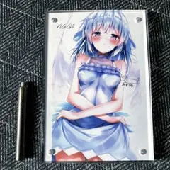 イラスト　女の子　かわいい　フォトフレーム入り