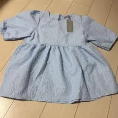 BONJOUR SAGAN ふくれジャガードペプラムパフスリトップスのサムネイル