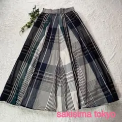 sakishima tokyo ボリュームマキシスカート　タフタスカートS青のサムネイル